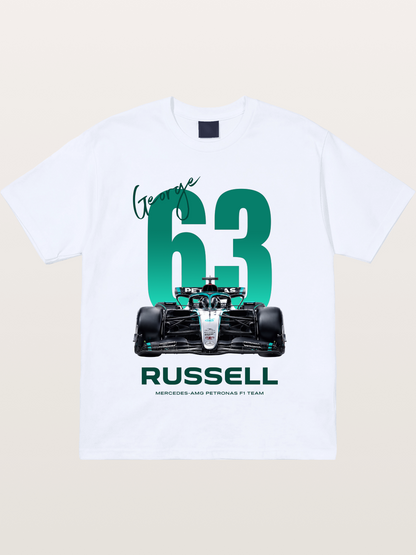 George Russell Mercedes F1 63 Gildan T-shirt