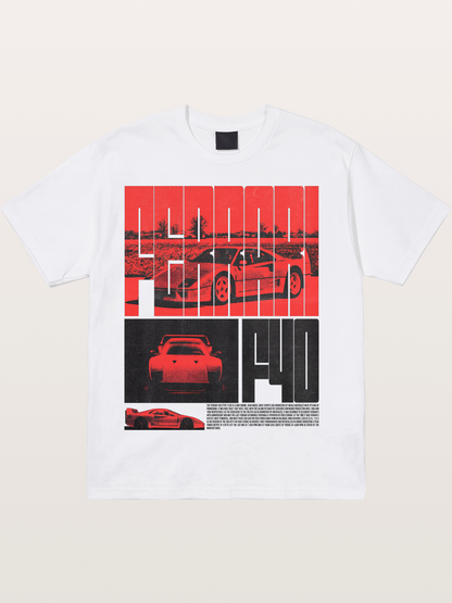 Red F40 Cotton T-shirt