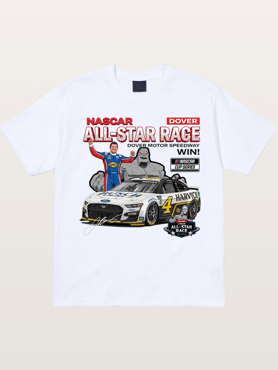 Kevin Harvick #4 Dover All-Star Win Gildan T-shirt