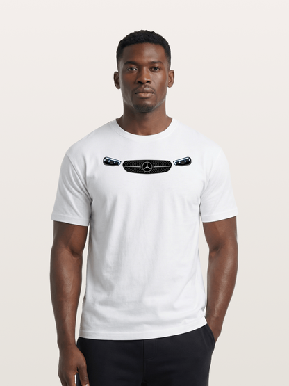 Mercedes-Benz Grille and LED Headlights Cotton T-shirt