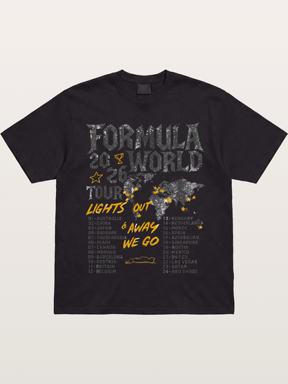 2026 F1 World Tour Poster Gildan T-shirt