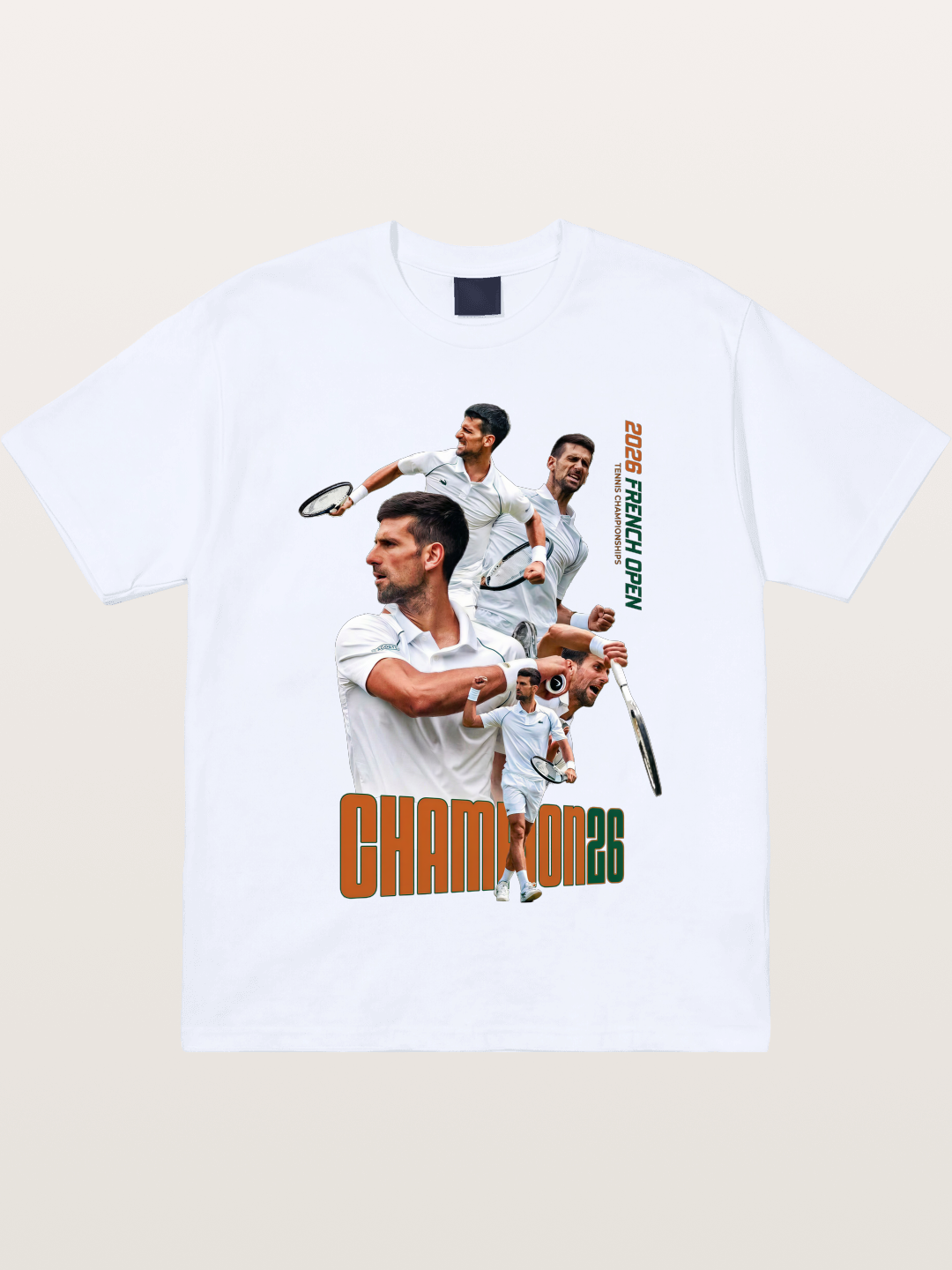 Djokovic French Open Champion Art Gildan T-shirt
