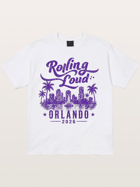 Rolling Loud Orlando 2026 Print Cotton T-shirt