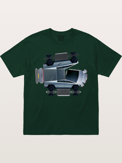 Cybertruck Paper Craft Print Gildan T-shirt