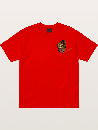 Porsche Classic Emblem Art Cotton T-shirt