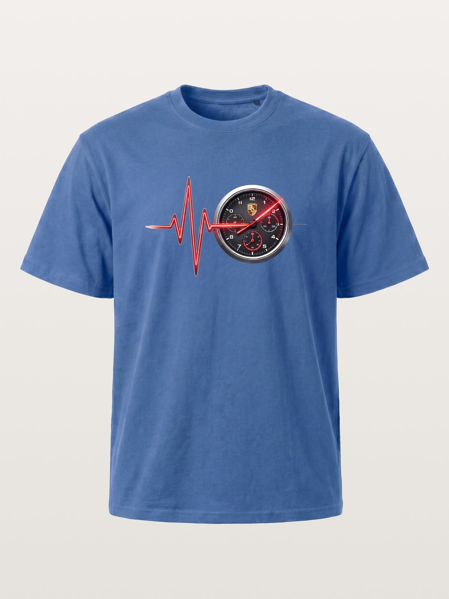 Heartbeat Line Porsche Dash Gauge Gildan T-shirt