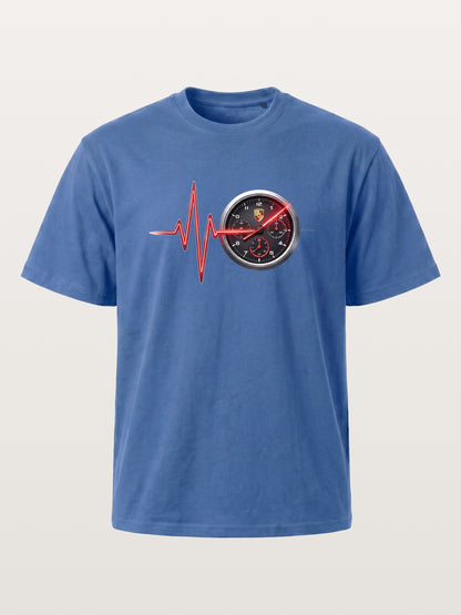 Heartbeat Line Porsche Dash Gauge Gildan T-shirt