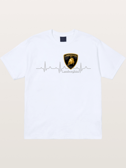 Lamborghini Heartbeat ECG Line Gildan T-shirt