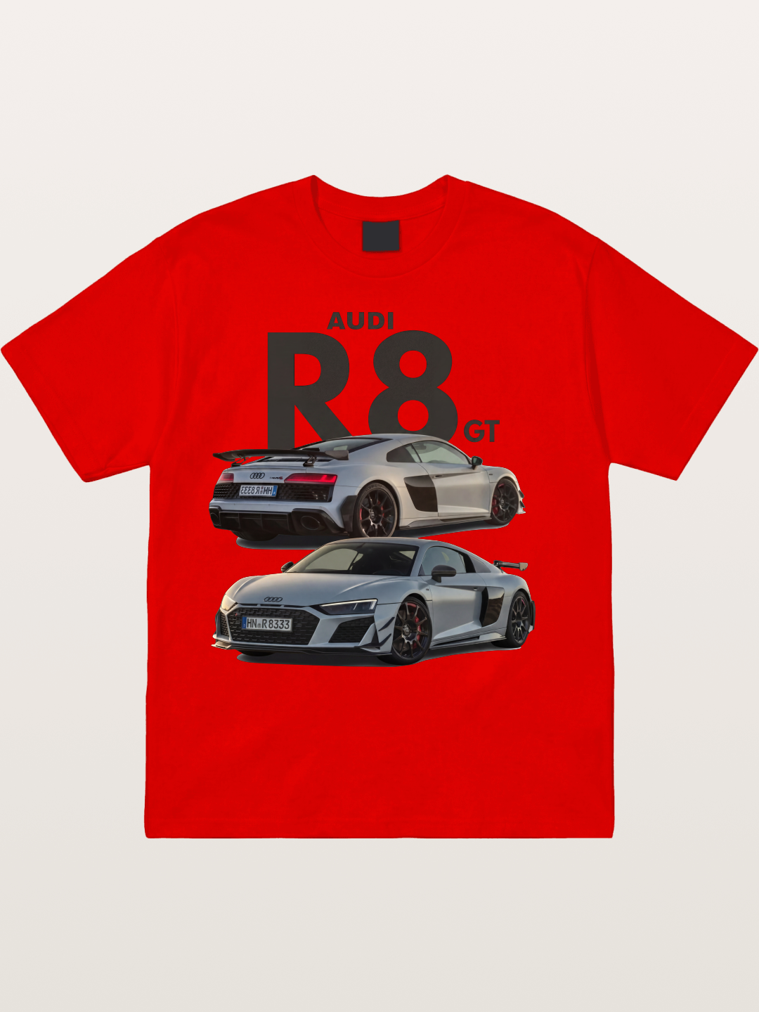 Audi R8 GT Front Rear View Cotton T-shirt