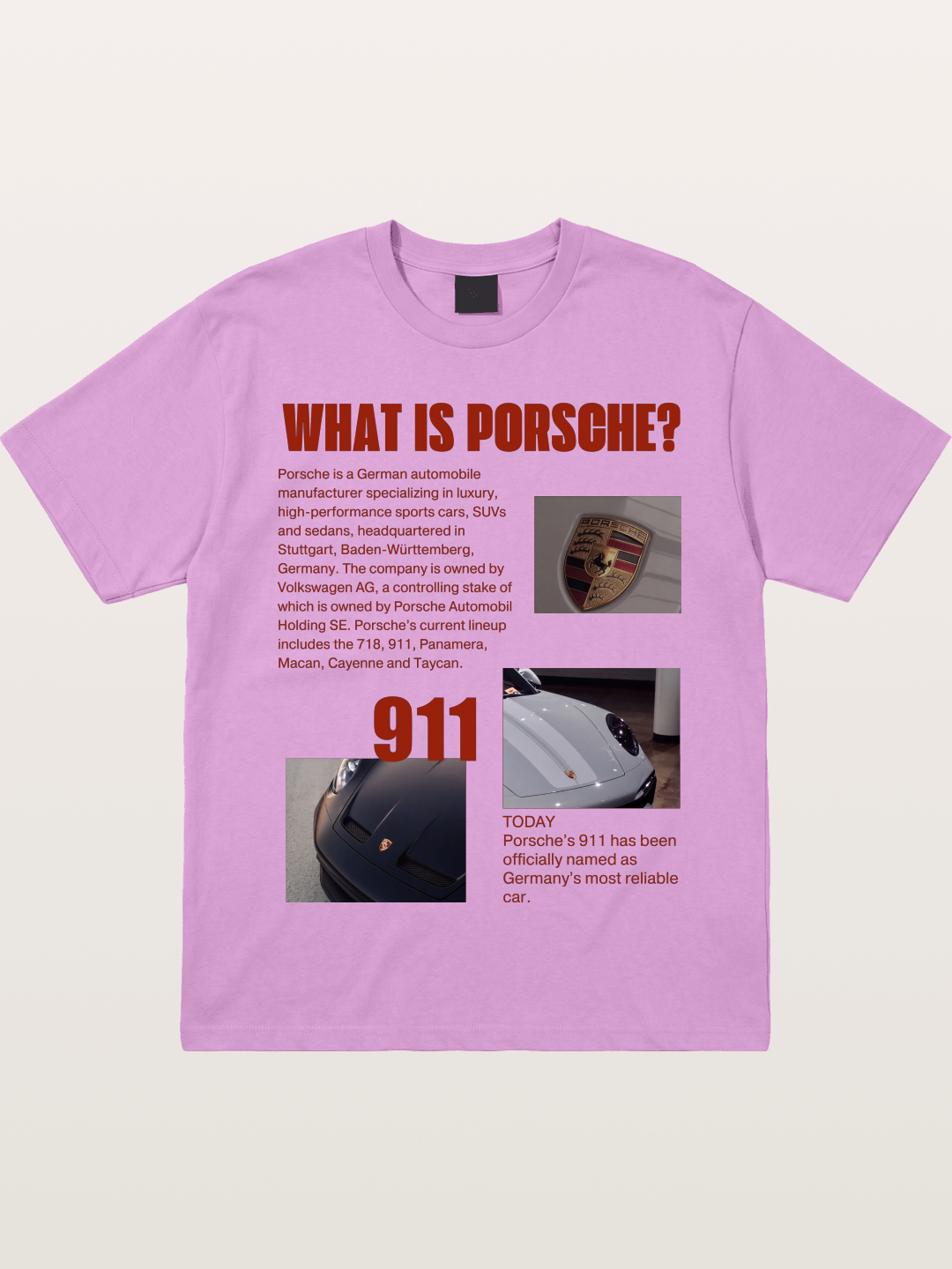 Porsche 911 Information Layout Gildan T-shirt