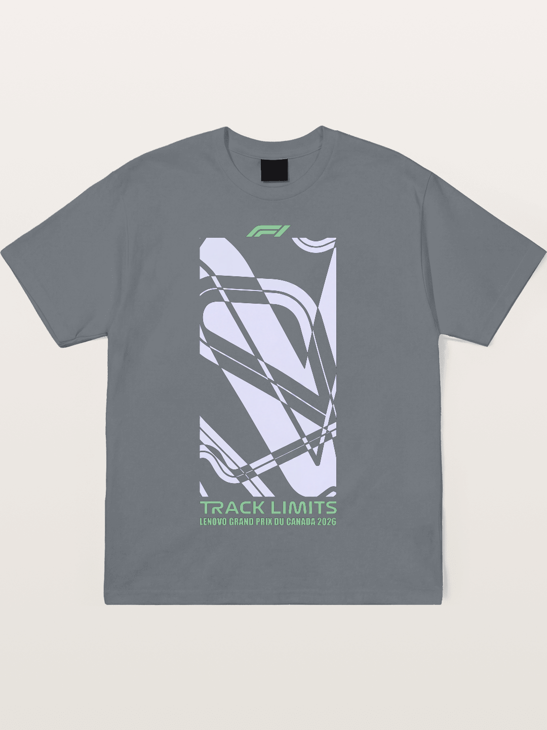 F1 Canada Track Line Art Cotton T-shirt
