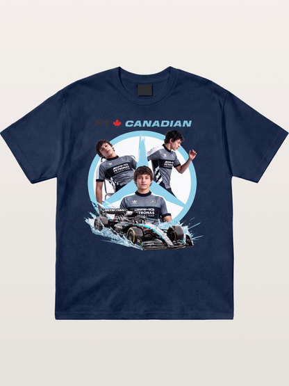 Canadian F1 Mercedes Racing Poster Cotton T-shirt