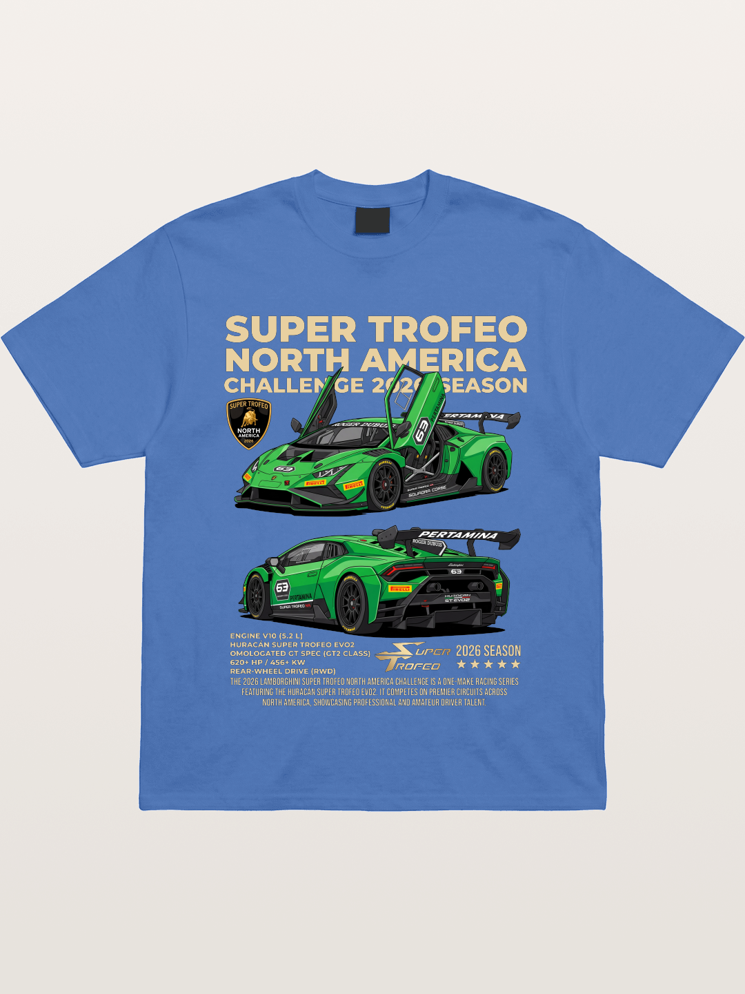 Lamborghini Huracan Super Trofeo Views Gildan T-shirt