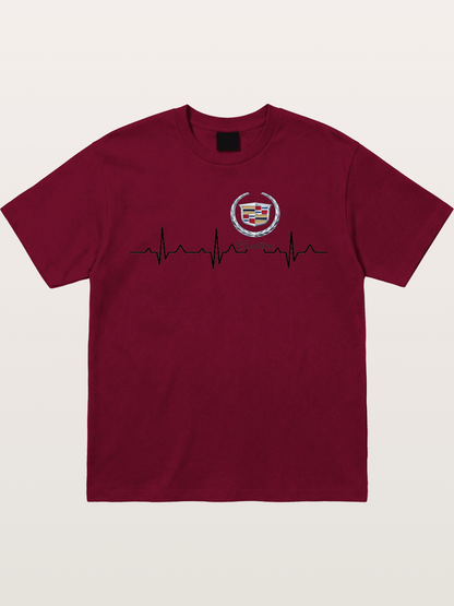Cadillac Heartbeat Graphic Gildan T-shirt