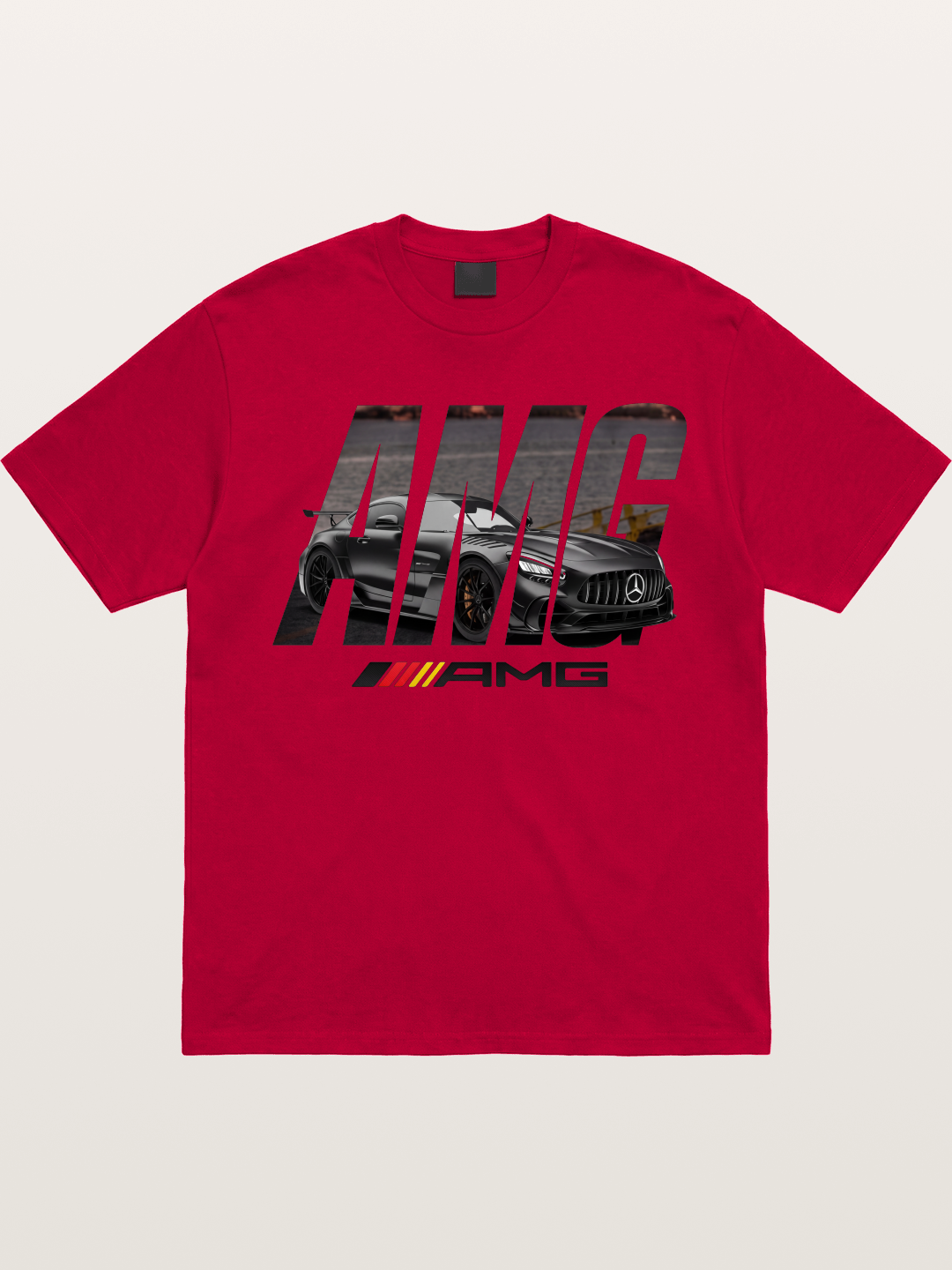 AMG Lettermark Car Print Gildan T-shirt