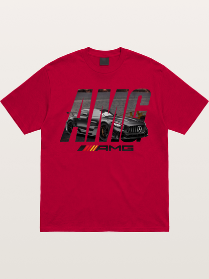 AMG Lettermark Car Print Gildan T-shirt