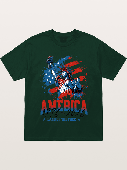 Statue Of Liberty 1776-2026 Gildan T-shirt