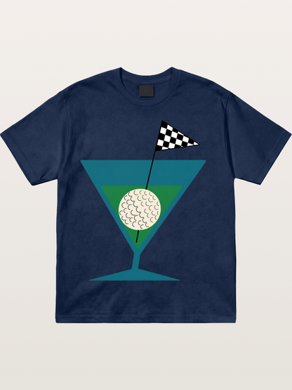 Golf Martini Cotton T-shirt