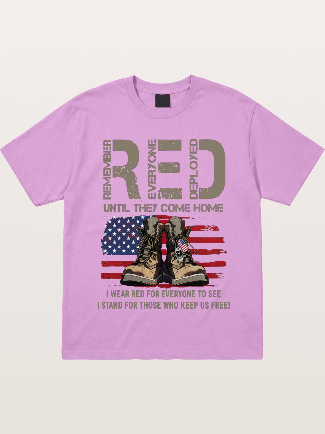 I Wear Red for Those Who Keep Us Free Gildan T-shirt