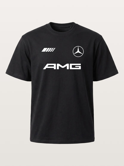 Mercedes AMG Three Element Dark Layout Cotton T-shirt