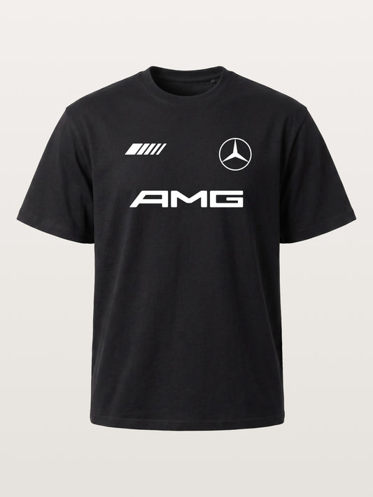 Mercedes AMG Three Element Dark Layout Cotton T-shirt