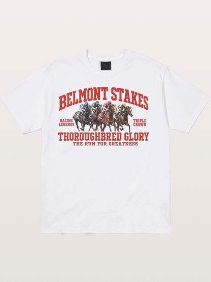 Belmont Stakes Racing Legends Cotton T-shirt
