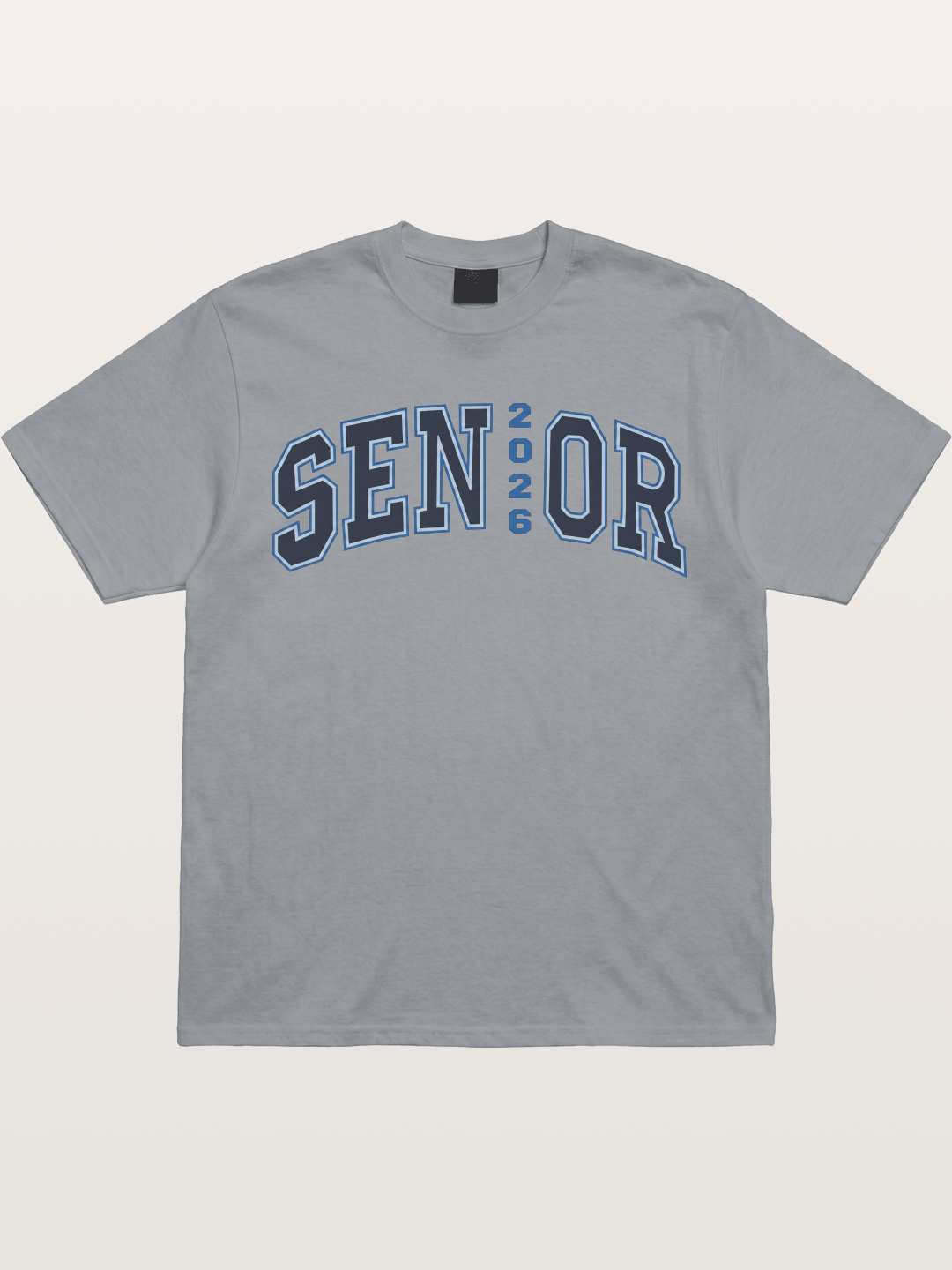 Senior 2026 Varsity Style Text Gildan T-shirt