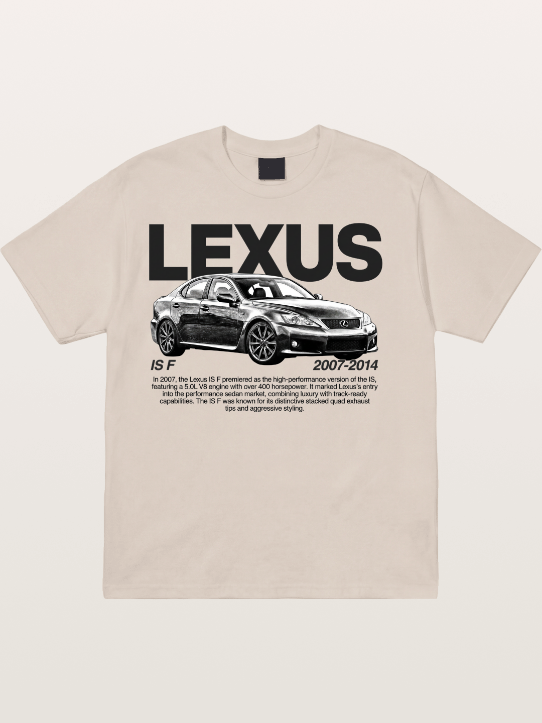 Lexus IS F 2007-2014 Print Cotton T-shirt