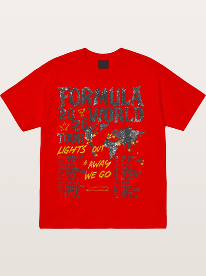2026 F1 World Tour Poster Cotton T-shirt