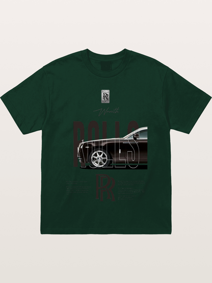 Rolls Royce Wraith Typography Gildan T-shirt