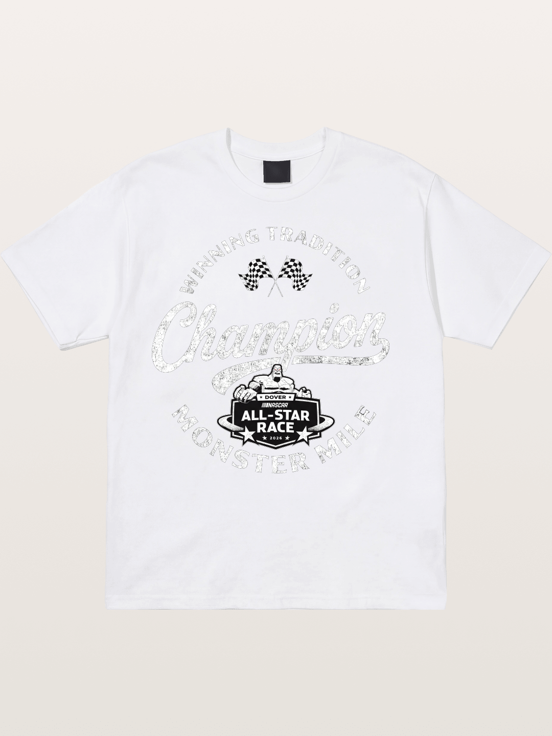 NASCAR Champion Vintage Stamp Design Cotton T-shirt
