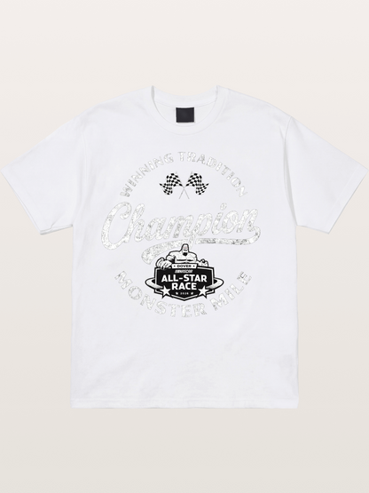 NASCAR Champion Vintage Stamp Design Cotton T-shirt