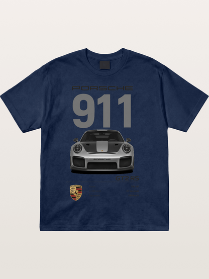 911 GT2 RS Spec Sheet Art Cotton T-shirt