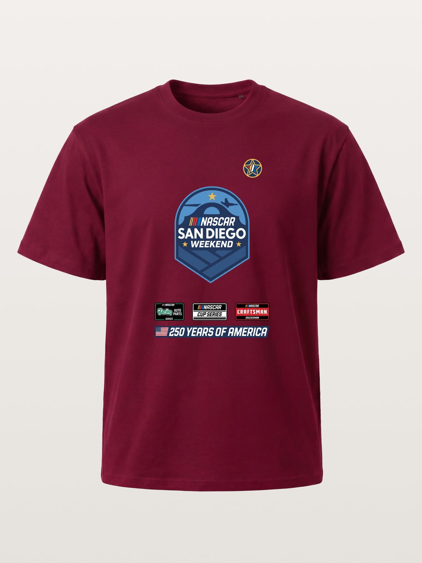 San Diego NASCAR Shield Crest Gildan T-shirt