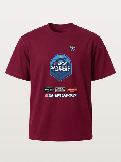 San Diego NASCAR Shield Crest Gildan T-shirt