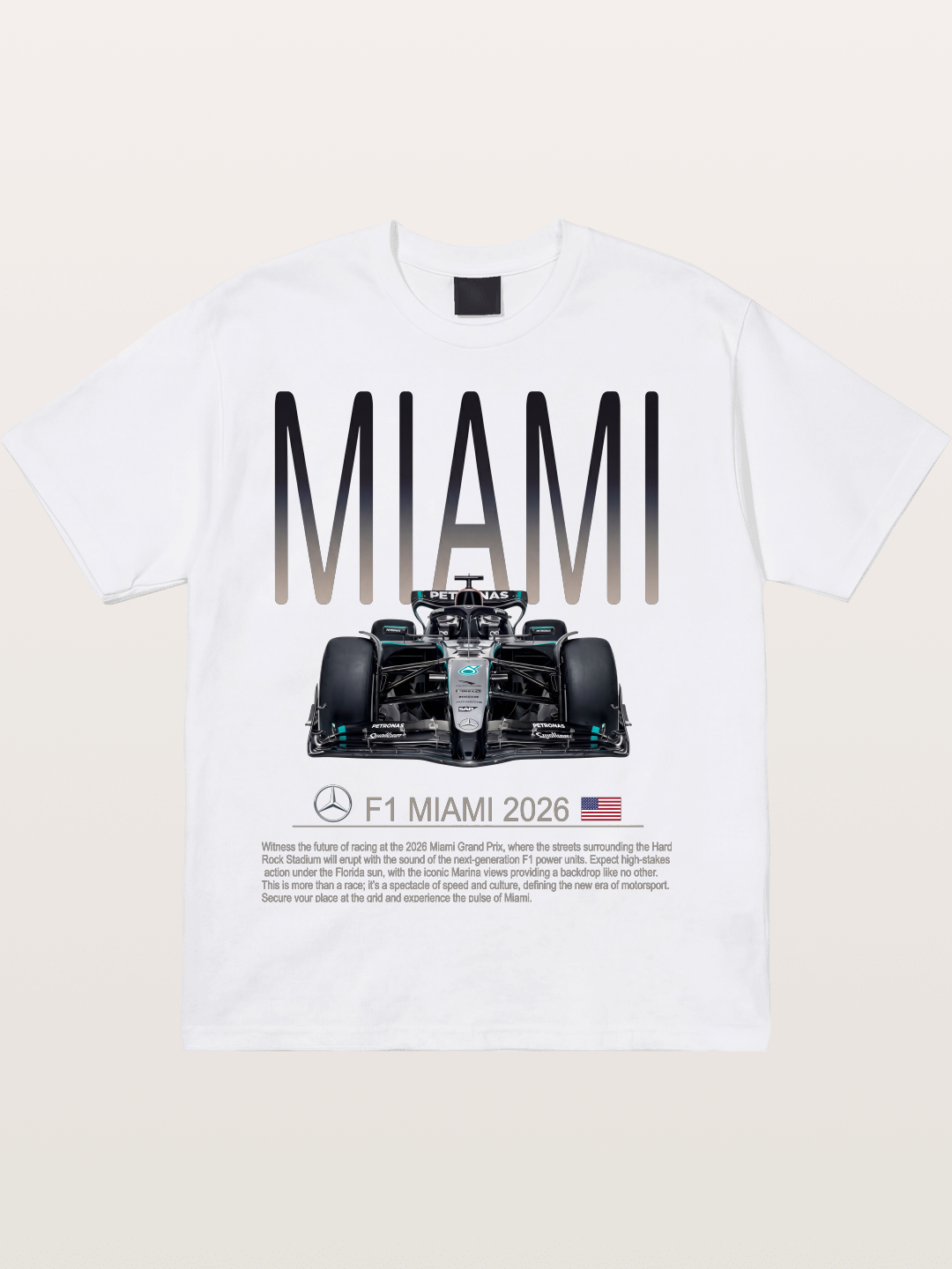 Mercedes Miami F1 2026 Cotton T-shirt