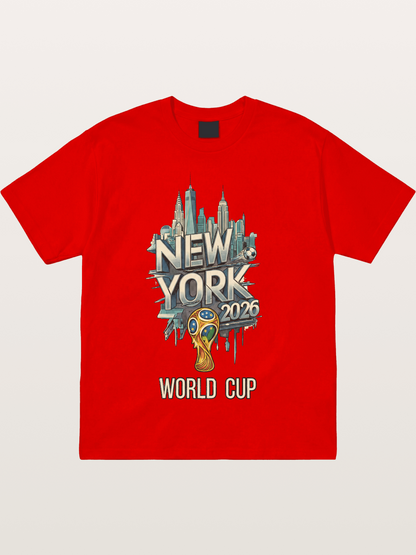 NYC World Cup 2026 Emblem Cotton T-shirt