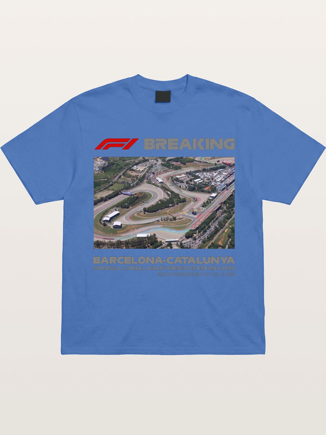 Barcelona Catalunya Track Aerial View Gildan T-shirt