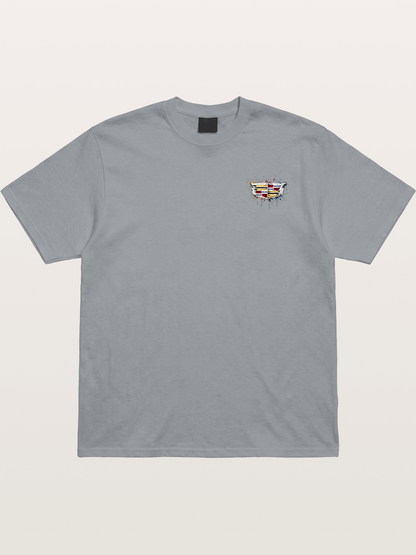 Cadillac Watercolor Logo Print Gildan T-shirt