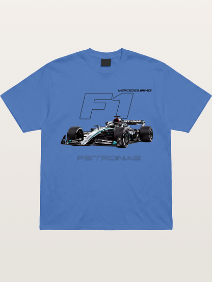 Mercedes F1 Formula Car Print Gildan T-shirt