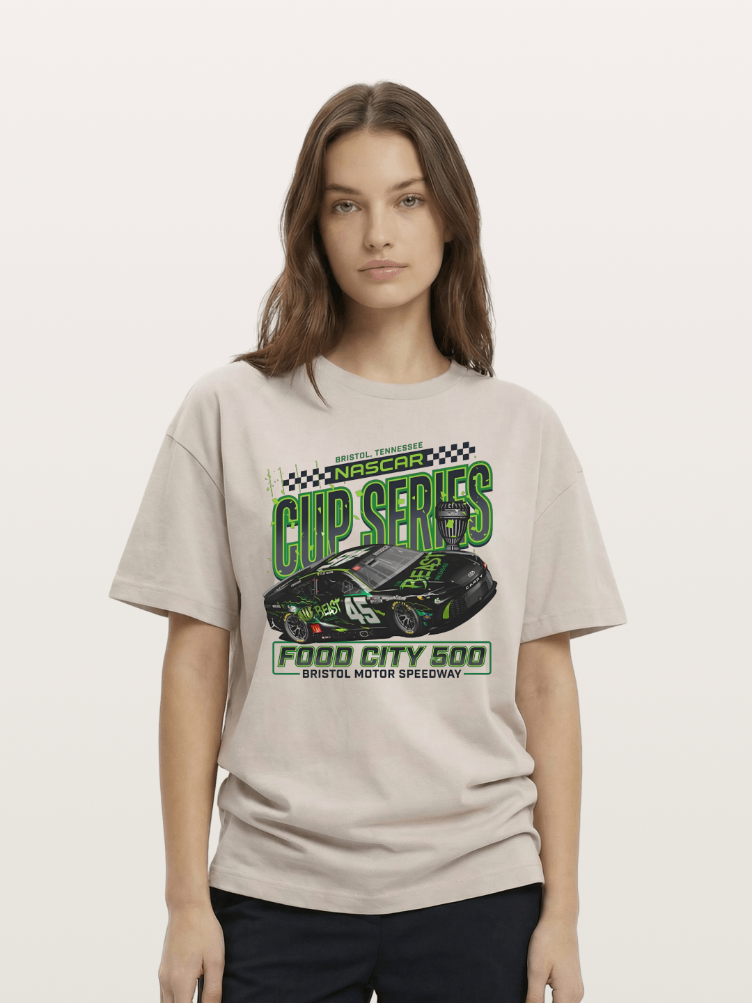 Bristol Food City 500 Art Cotton T-shirt