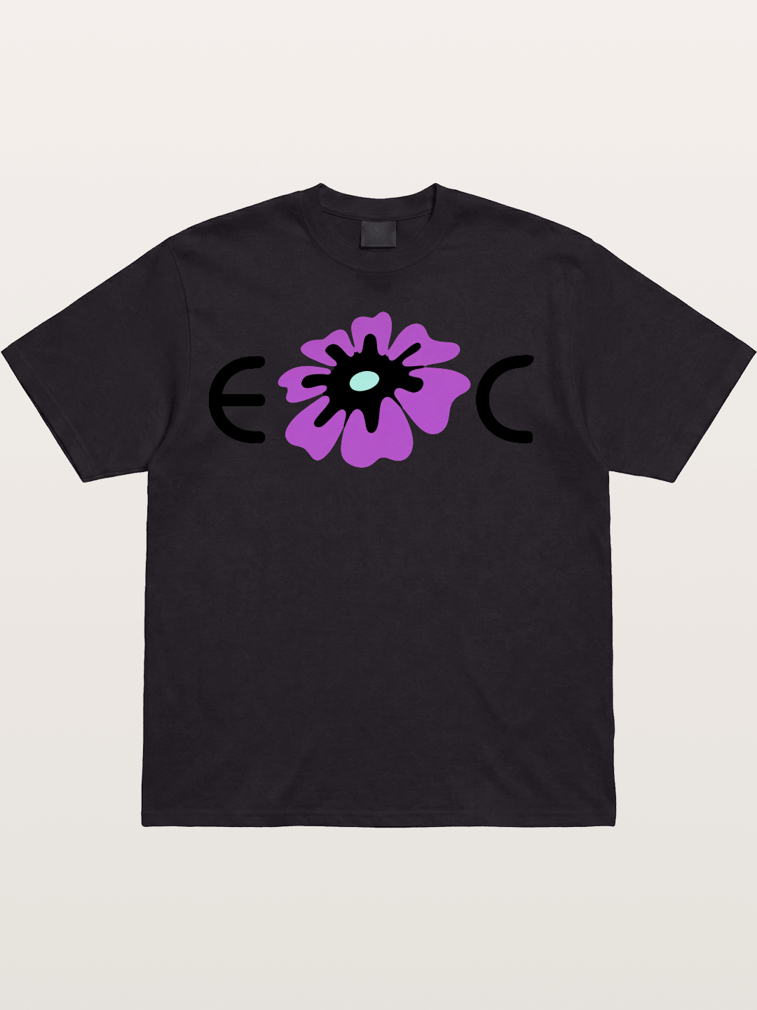 Purple EDC Daisy Silhouette Cotton T-shirt