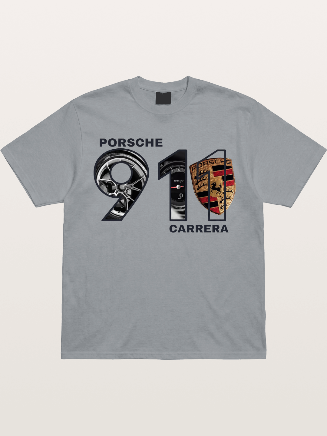 Porsche 911 Carrera Composite Logo Gildan T-shirt