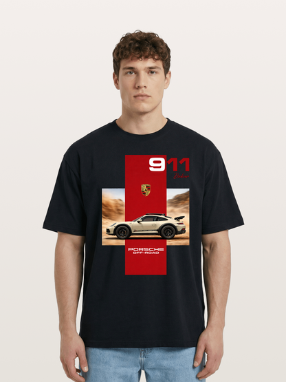 Porsche 911 Offroad Safari Style Cotton T-shirt