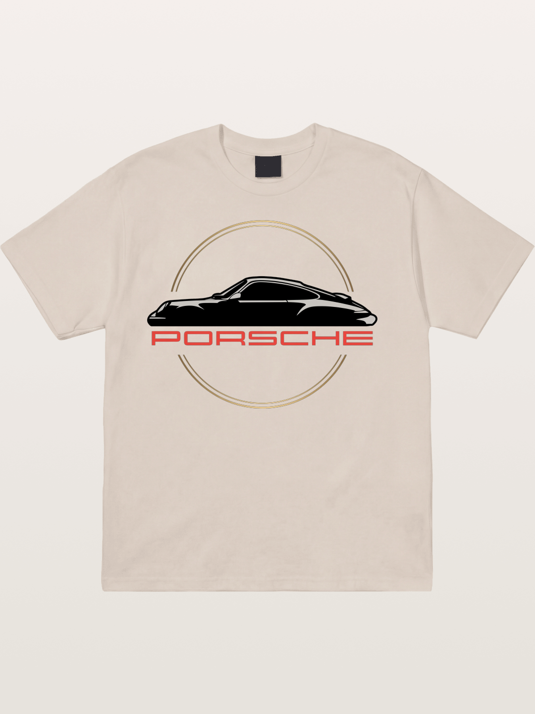 Porsche Silhouette Logo Art Cotton T-shirt