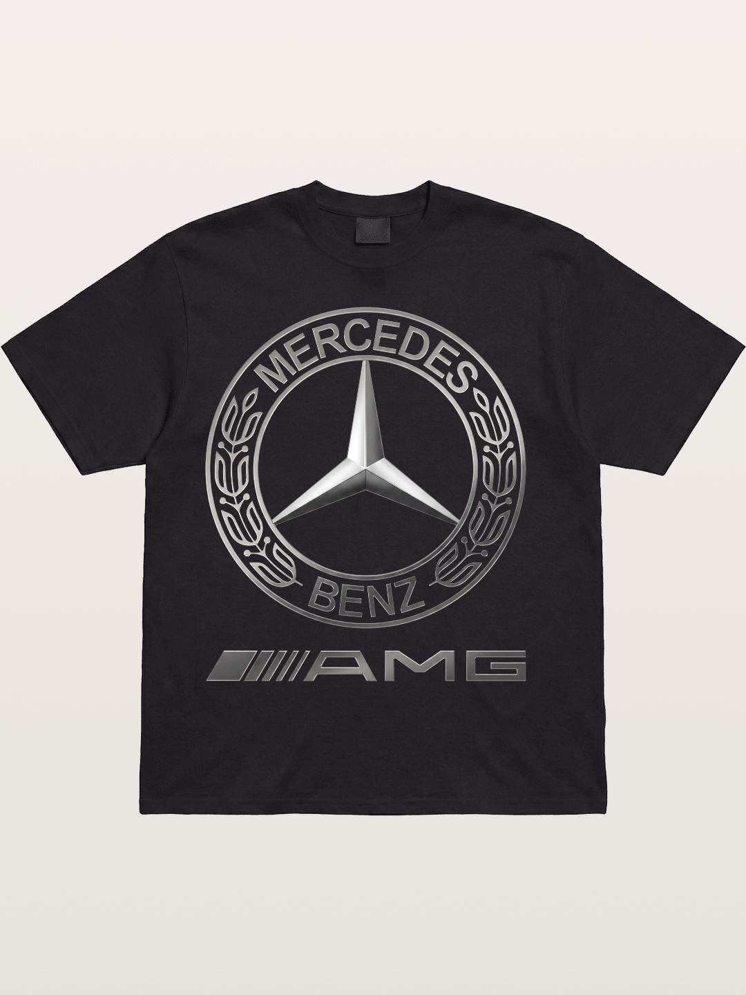 Benz AMG Emblem Art Cotton T-shirt