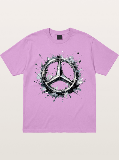 Mercedes Ink Wash Logo Art Gildan T-shirt
