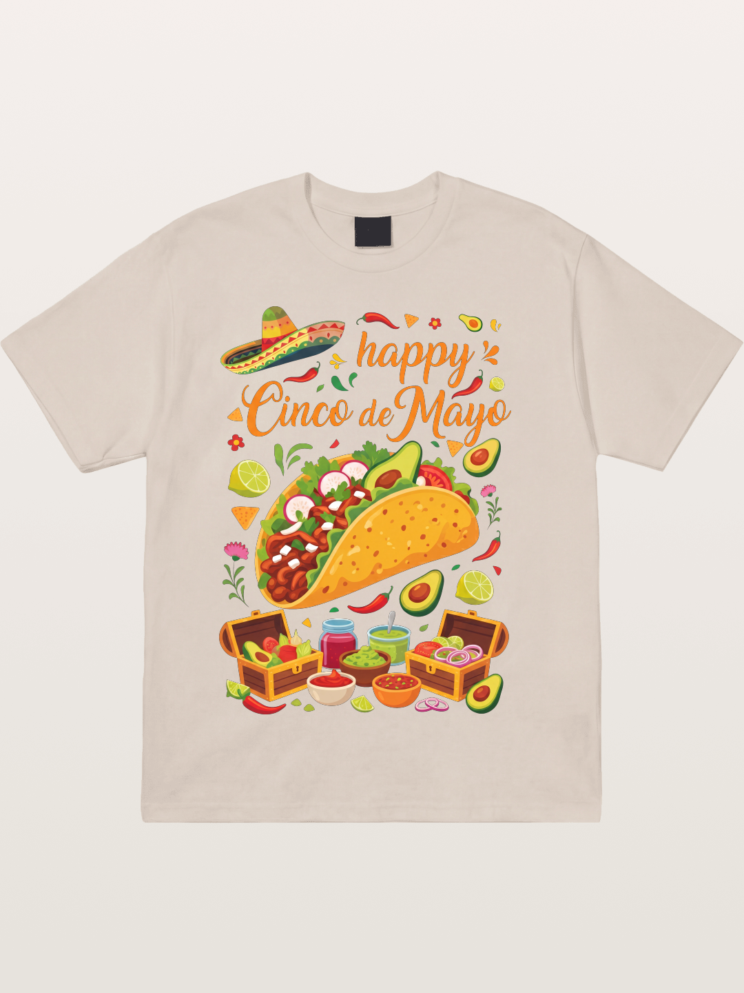 Cinco de Mayo Giant Taco Feast Cotton T-shirt
