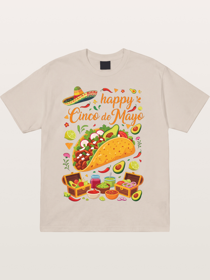 Cinco de Mayo Giant Taco Feast Cotton T-shirt