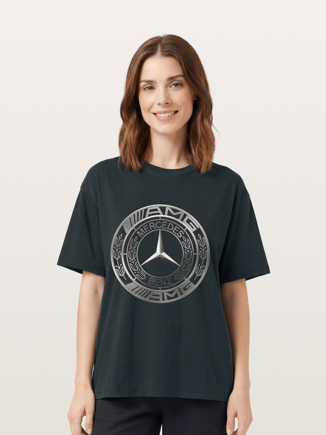 Mercedes-Benz Silver Logo Gildan T-shirt